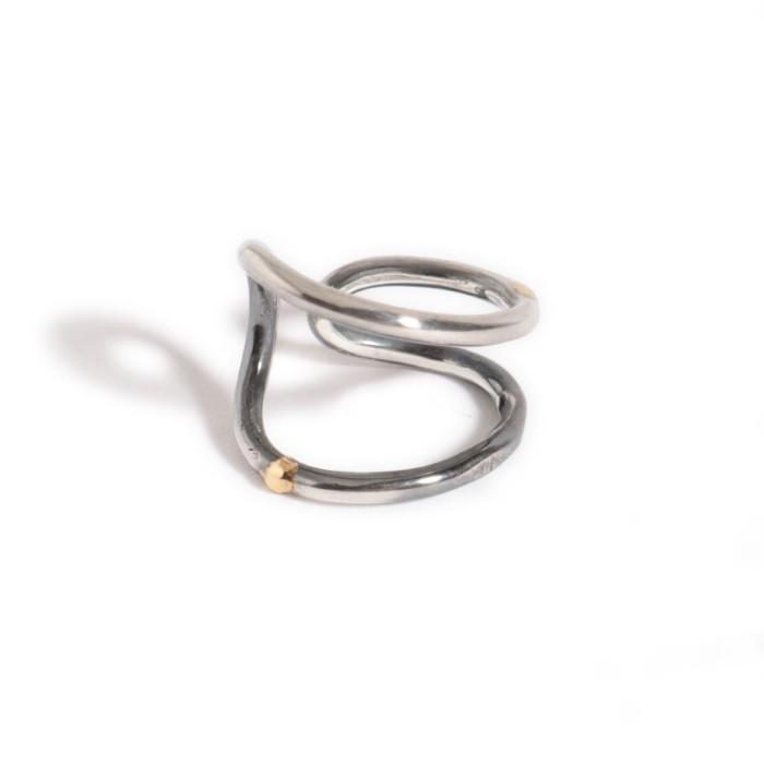 VIVIFY ビビファイ シルバー ピアス イヤーカフTeardrop Ear Cuff w/gold | VIVIFY | 02