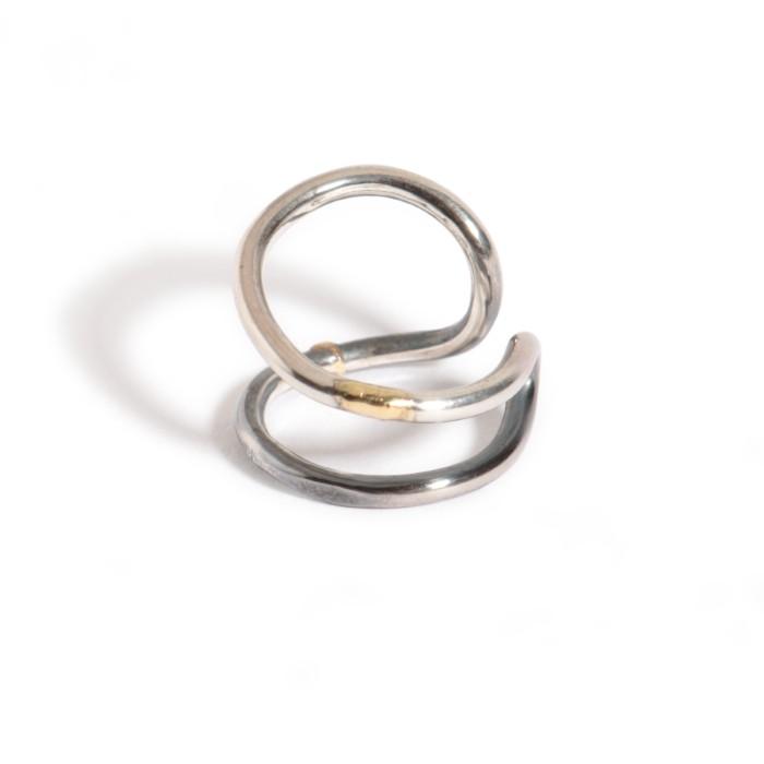 VIVIFY ビビファイ シルバー ピアス イヤーカフTeardrop Ear Cuff w/gold | VIVIFY | 03