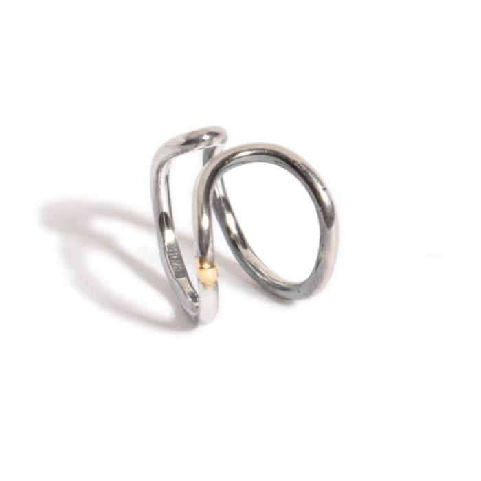 VIVIFY ビビファイ シルバー ピアス イヤーカフTeardrop Ear Cuff w/gold | VIVIFY | 04