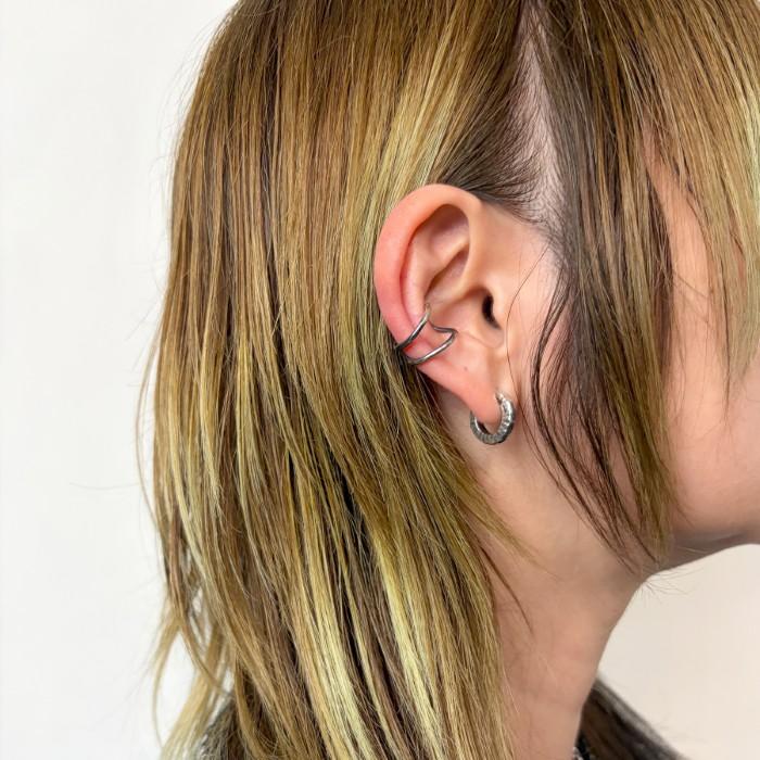 VIVIFY ビビファイ シルバー ピアス イヤーカフTeardrop Ear Cuff w/gold | VIVIFY | 09