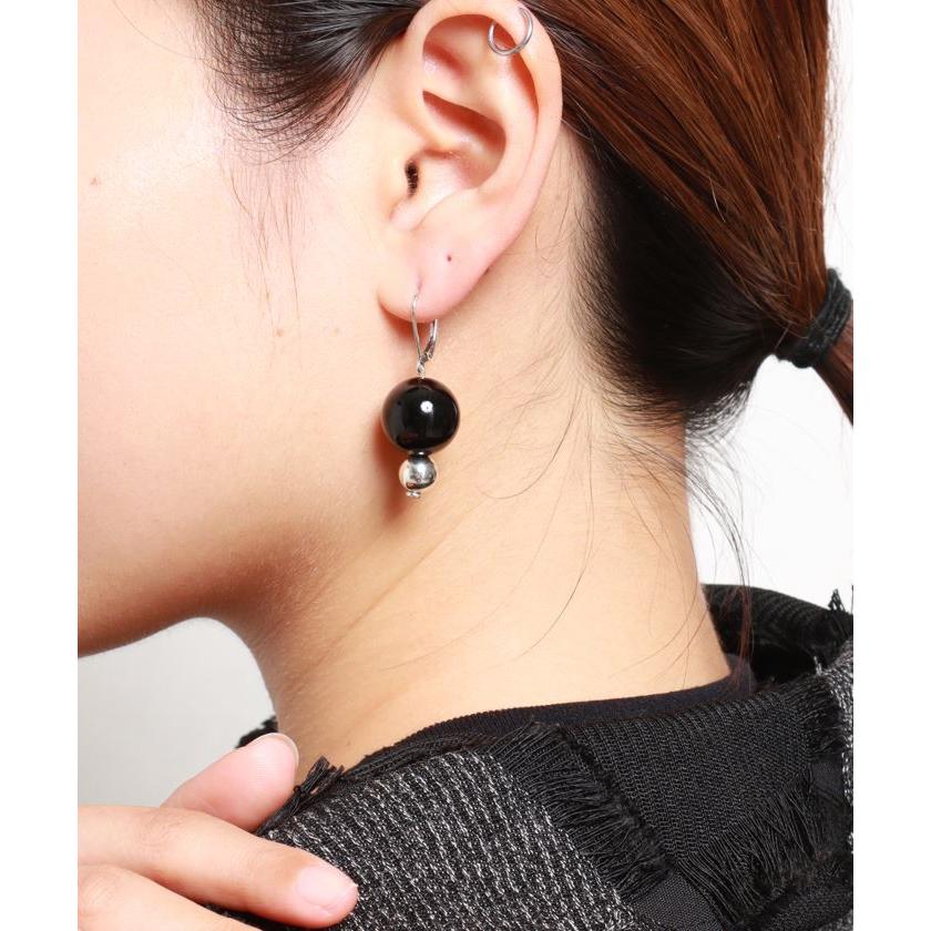 VIVIFY ビビファイ ピアス シルバー フレンチフック Round Stone & Navajo Pearl Pierce | VIVIFY | 08