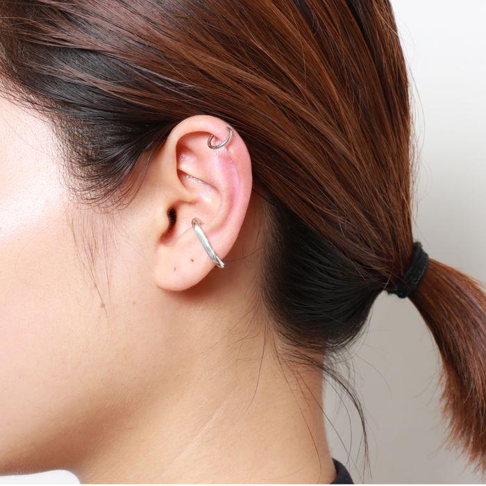 VIVIFY ビビファイ ピアス シルバー イヤーカフ Oval ear cuffs | VIVIFY | 05