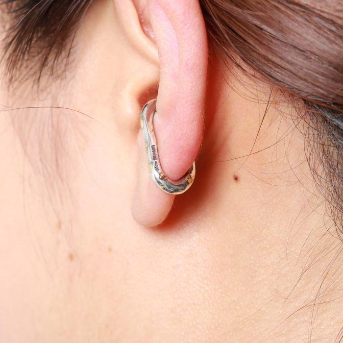 VIVIFY ビビファイ ピアス シルバー イヤーカフ Oval ear cuffs w/gold | VIVIFY | 04