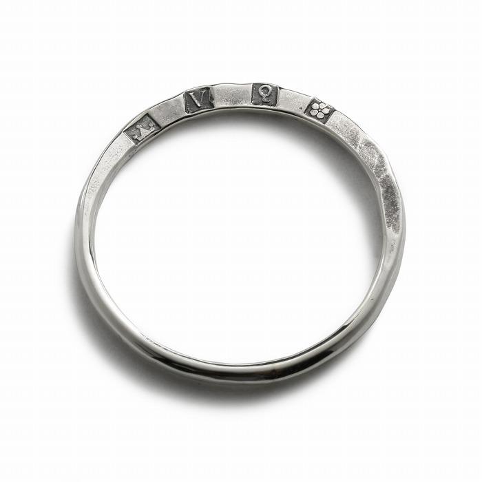 VIVIFY ビビファイ リング 指輪 シルバー Half Hammered Hallmarks Ring | VIVIFY | 01