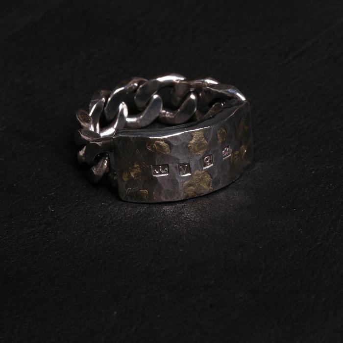 VIVIFY ビビファイ リング 指輪 シルバー Hallmarks ID Ring/ Hammered Finish w/ gold | VIVIFY | 07