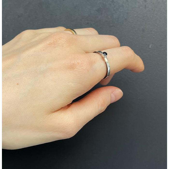 VIVIFY ビビファイ リング 指輪 シルバー Hammered BezelSetting Ring | VIVIFY | 18