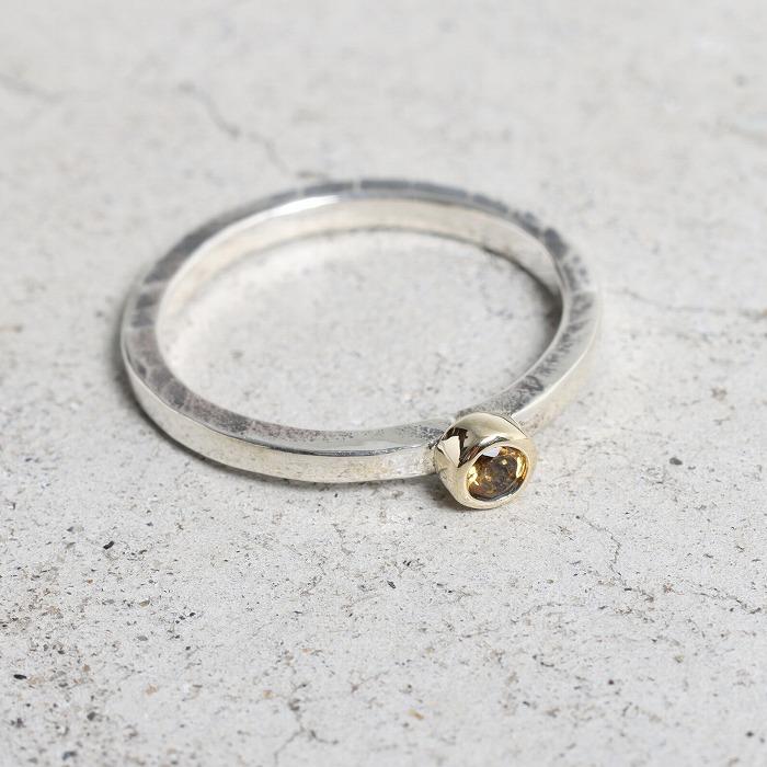 VIVIFY ビビファイ リング 指輪 シルバー Hammered k10BezelSetting Ring | VIVIFY | 10