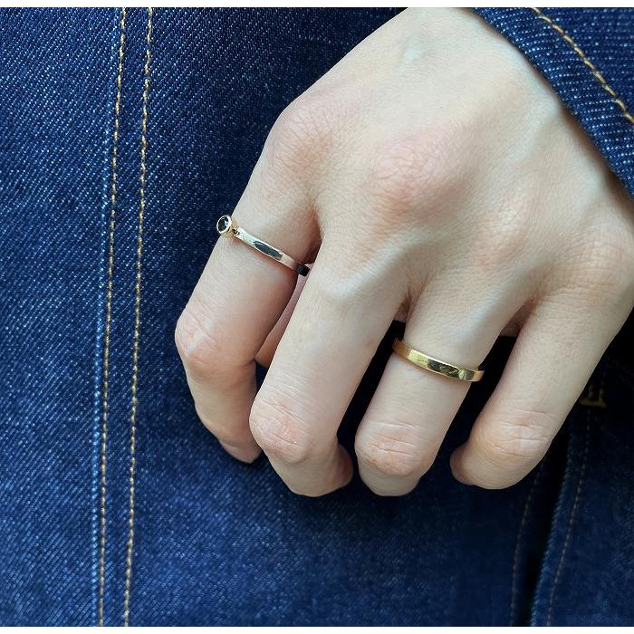 VIVIFY ビビファイ リング 指輪 シルバー Hammered k10BezelSetting Ring | VIVIFY | 18