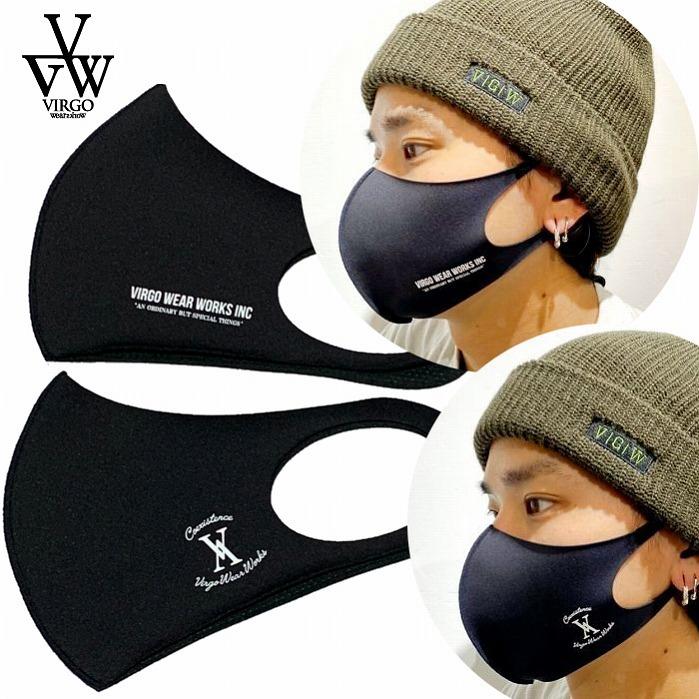 送料無料 Virgo ヴァルゴ 2枚セット マスク 黒マスク ファッションマスク ポリエステル ポリウレタン 繰り返し 洗える Flowers Vg Gd 652 Bless 通販 Yahoo ショッピング