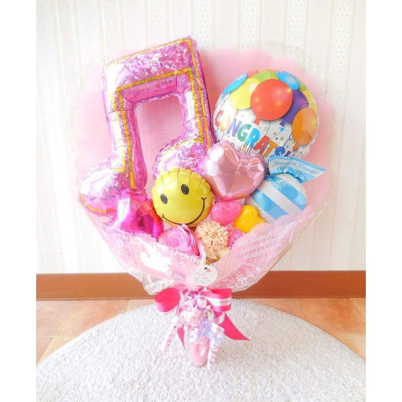 はこぽす対応商品 バルーンの花束型ブーケ ピンクミュージック パーティ その他パーティーグッズ