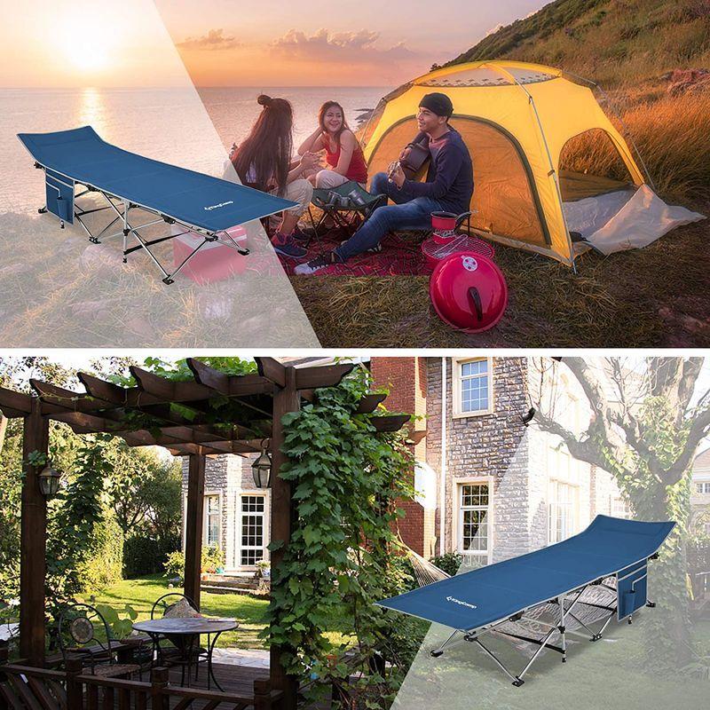 超人気 組立不要 サマーベッド コンパクト 折りたたみベッド ワンタッチ キャンプ コット Kingcamp ソロ 防 レジャー ツーリング こっと スリーピングマット Www Pathwaysfl Org