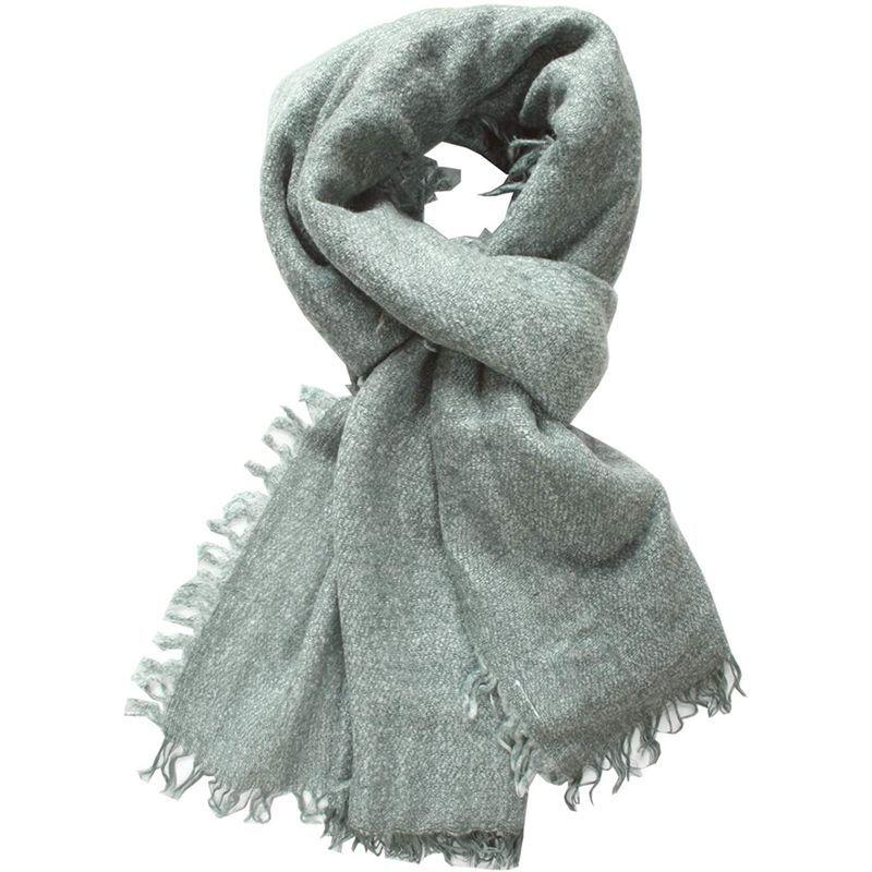 有名人芸能人 アルキビオ カメルッチ ストール グリーン 無地 ヴィスコースウール おしゃれ メンズ ブランド マフラー マフラー Aurorasuspendedfires Com