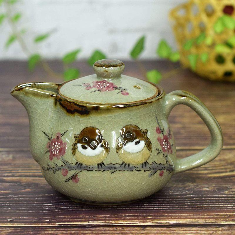 特別セール品 洗いやすい茶こし網付 九谷焼 ポット 急須 すずめ 陶器 和食器 茶器 日本製 急須 Baskincoffee Vicom Corp Com