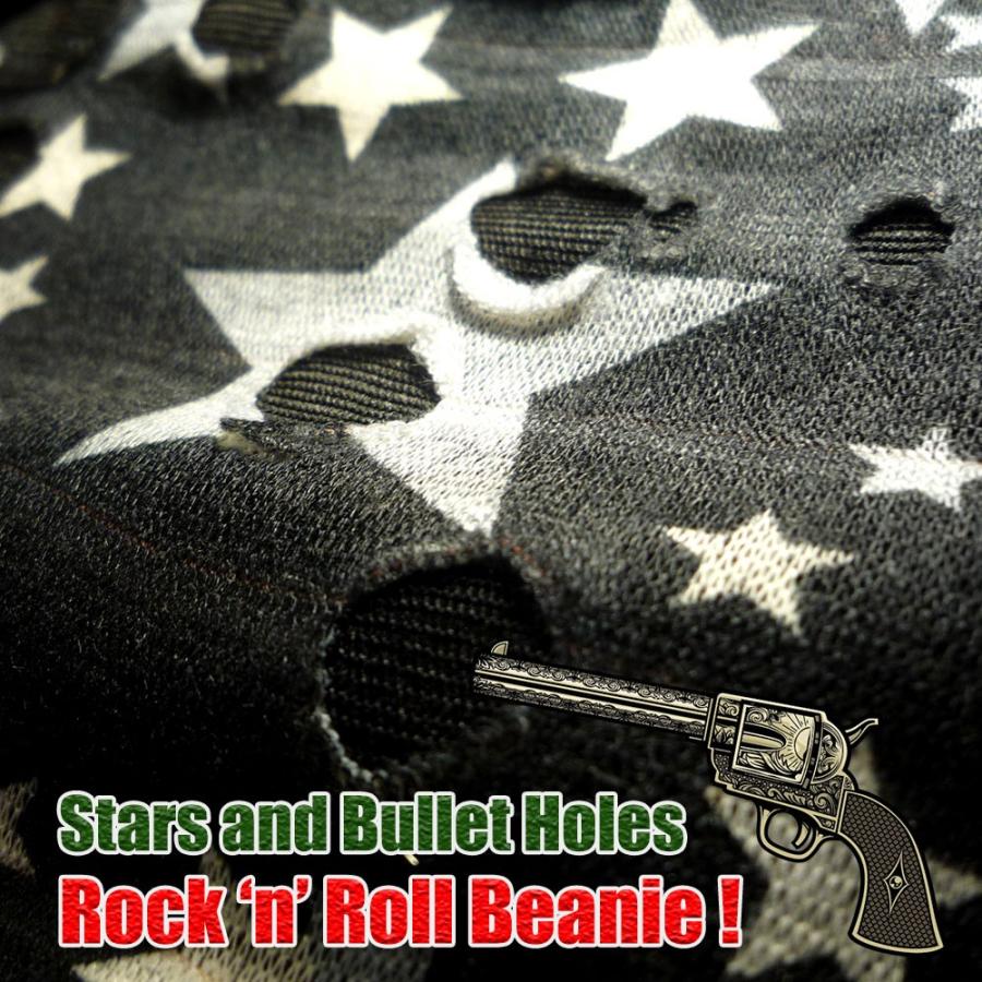 マルチスタービーニー ニット帽 LAロック 帽子 ダメージ |  | 02