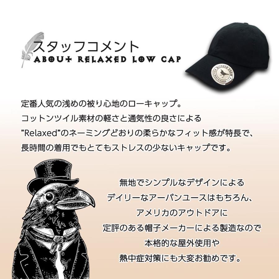 キャップ ブランド メンズ 帽子 BlessedCrow RELAXED ローキャップ 秋冬 春夏 コットン ロゴ タグ |  | 04