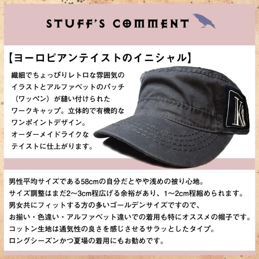 ヨーロピアンイニシャル Blesedcrow ワークキャップ メンズ レディース 吉祥寺 ブランド タグ付き 旅行 アウトドア ウォーキング C0001 K 帽子屋 Blessed Crow 通販 Yahoo ショッピング