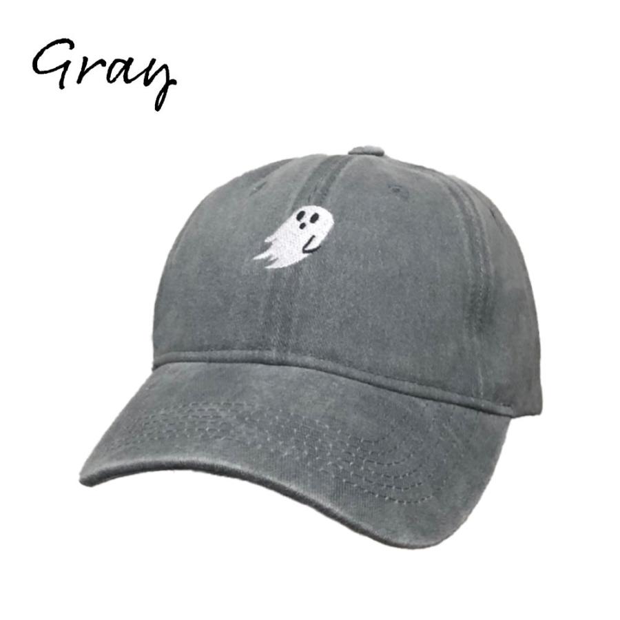 帽子 おばけ キャップ メンズ ワンポイント レディース 黒 春夏 秋冬