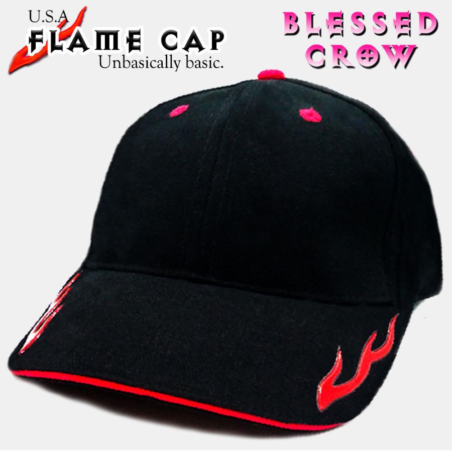 帽子 メンズ 夏 フレイムキャップ 米国仕様 キャップ 黒 白 C0023 帽子屋 Blessed Crow 通販 Yahoo ショッピング