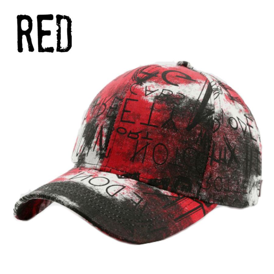 キャップ メンズ 帽子 英字 ペイント 春夏 秋冬 Lettering
