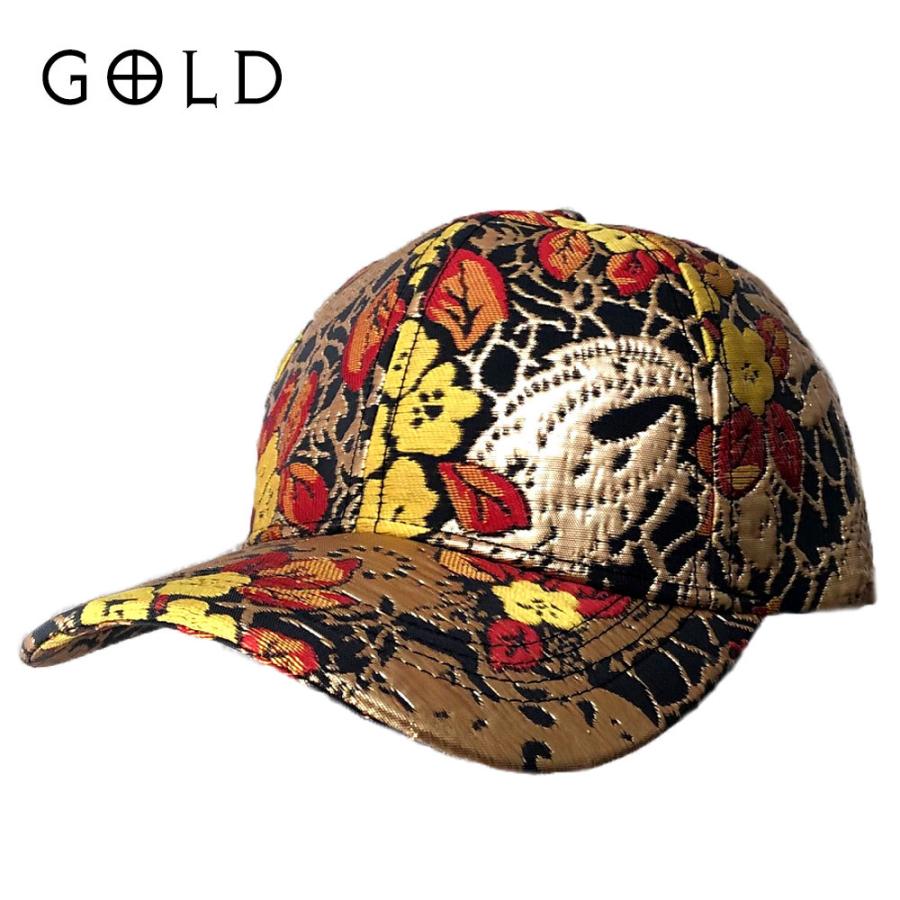 オリエンタル キャップ 光沢 花柄 ボタニカル メンズ レディース 帽子