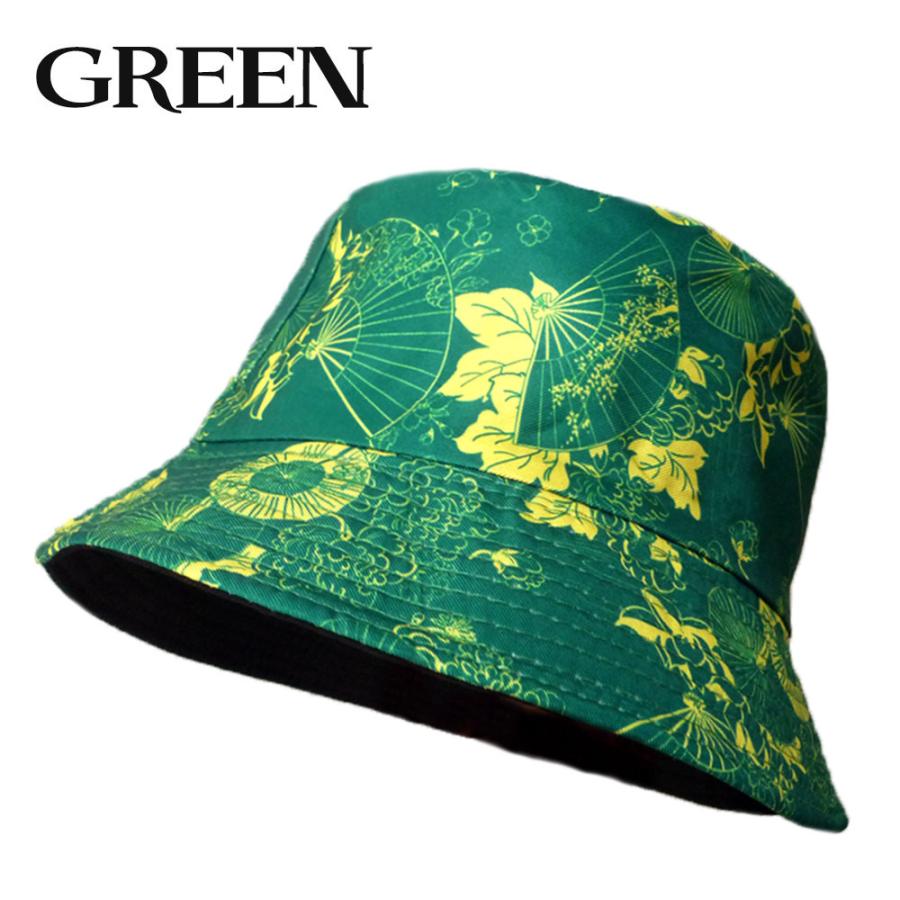 オリエンタル バケットハット 帽子 柄 メンズ レディース 春夏