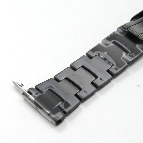 3024 カシオ プロトレック 純正バンド PRW-50YT-1JF専用ブラックチタンバンド 取付用レバー式ばね棒付 取付幅23mm（10617082_0286-10620671/2=10600698/2)の画像