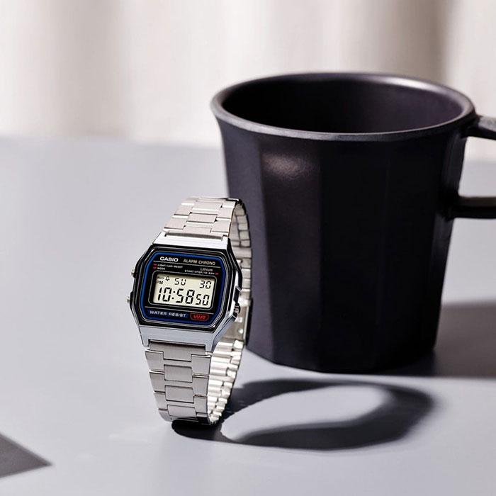 CASIO カシオ 腕時計 A158WA-1JH ブラック チープカシオ メンズ