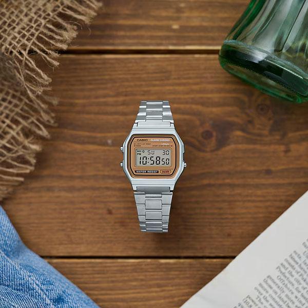 ナ*ス様 【新品・未使用】 CASIO カシオ 希少なチープカシオ デジタル ク CASIO Collection カシオ 腕時計 A158WEA-9JH ゴールド アーティスト
