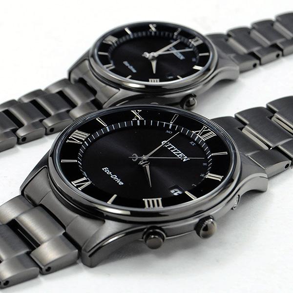 CITIZEN COLLECTION ペアウォッチ エコドライブ 電波時計 ブラック