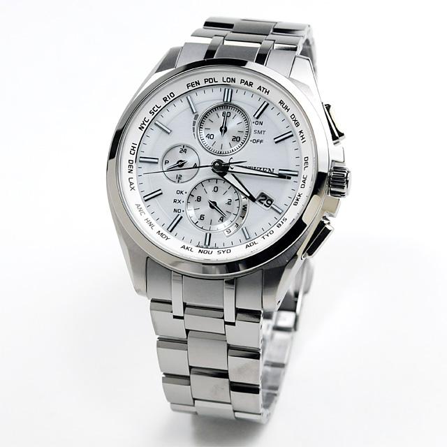腕時計 メンズ シチズン エコドライブ クロノグラフ  電波ソーラー ソーラー  アテッサ  CITIZEN ATTESA  AT8040-select(120)  ワールドタイム 日本製の画像