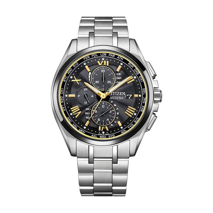 CITIZEN アテッサ　Eco-Drive ブラック メンズ腕時計 ATTESA（CITIZEN） シチズン アテッサ ブラックチタンシリーズ 3針