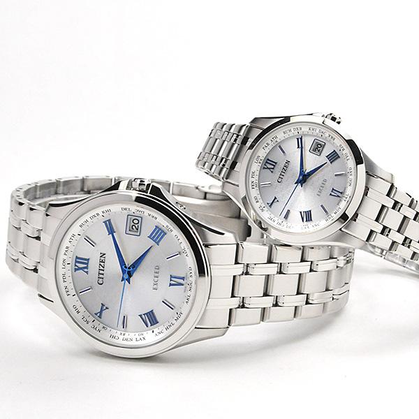 美品・稼働品 シチズン EXCEED 電波ソーラー 電波受信／ソーラー充電良好 稼働品 シチズン EXCEED エコドライブ 白蝶貝 電波ソーラー 電波