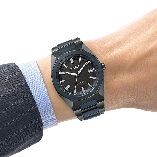 シチズン アテッサ メンズ 腕時計 ソーラー電波 エコドライブ 電波時計