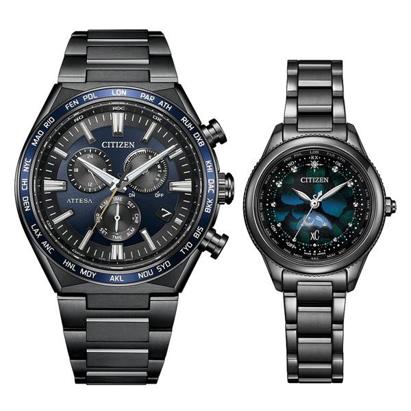 【新品未使用】シチズン　アテッサ　CB5967-66L 箱説保　ブラック シチズン アテッサ アクトライン ブラックチタン CB5967-66L メンズ