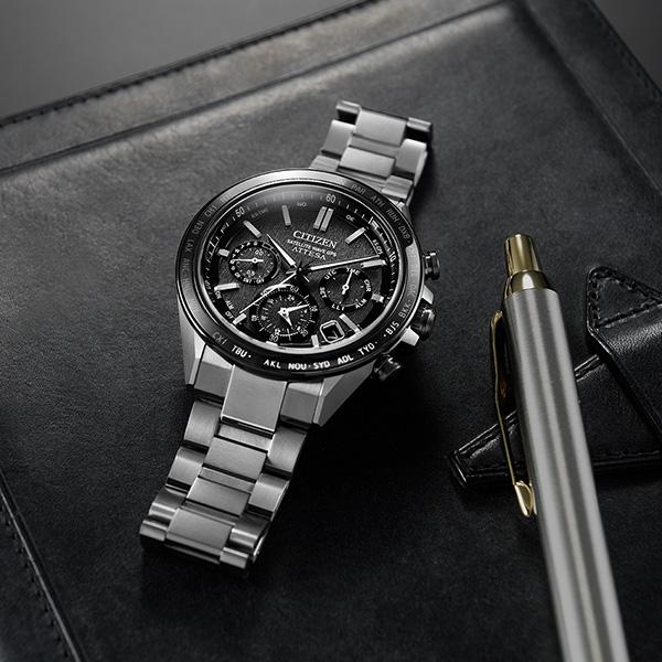 腕時計 メンズ シチズン エコドライブ クロノグラフ 電波ソーラー