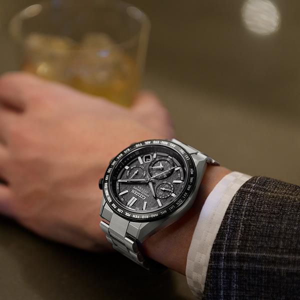 CITIZEN アテッサ　エコドライブ　腕時計 腕時計 メンズ シチズン エコドライブ クロノグラフ 電波ソーラー