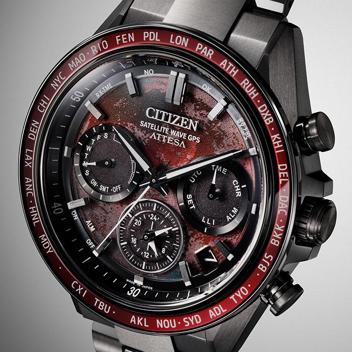 ACT Line メンズ 腕時計 シチズン アテッサ GPS 電波時計 エコドライブ