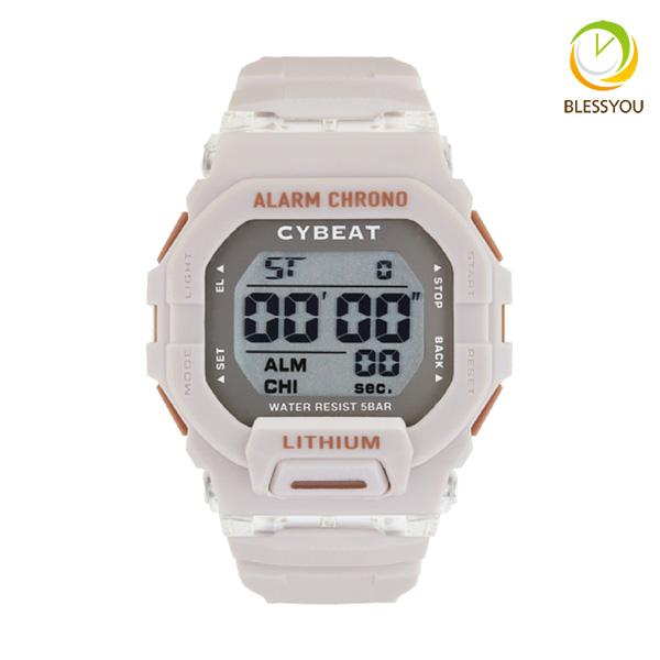 メンズ 腕時計 デジタル 手軽 安い 樹脂バンド 5気圧防水 カジュアル サイビート サンフレイム CYBEAT SUNFLAME CD2C0010-BE 2.5 佐川急便 配送 夏休み 塾 | 