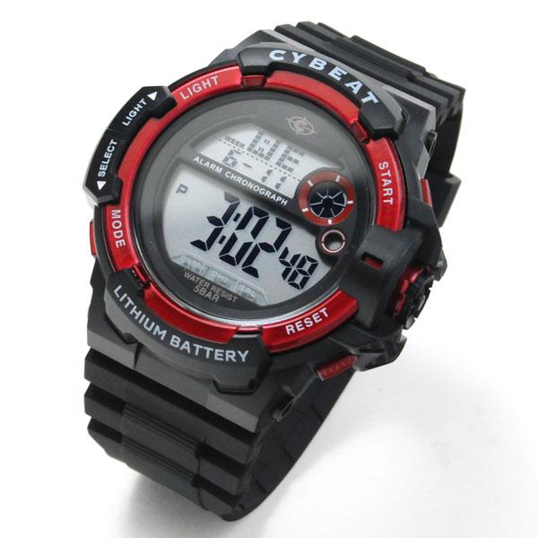 SUN FLAME 腕時計 デジタル ウォッチ 5気圧防水 サイビート サン