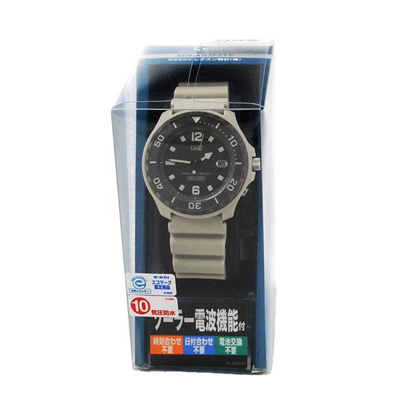 シチズン Q&Q 腕時計 アナログ ソーラー 電波 時計 10気圧防水