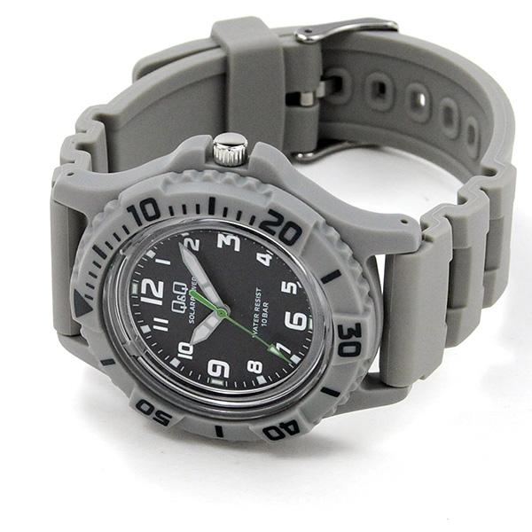 メンズ 腕時計 ソーラー  シチズン アナログ 旅行 シチズン時計 Q&Q  10気圧防水  電池交換不要 E02A-select  ウレタンベルト  ネコポス 配送 | Q&Q | 20