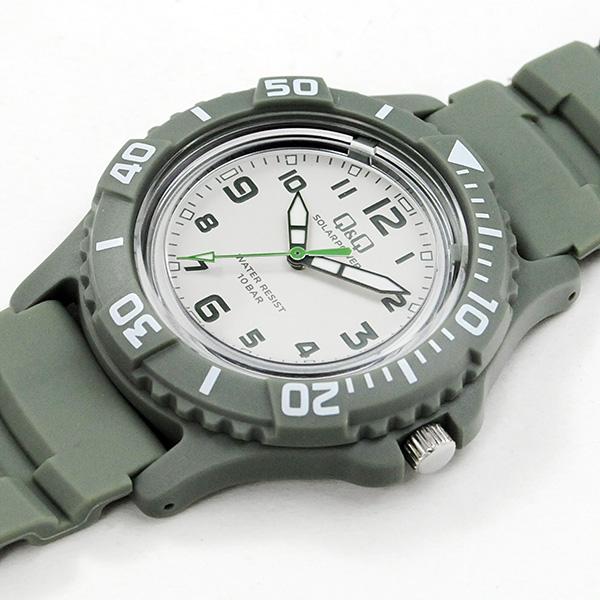 メンズ 腕時計 ソーラー  シチズン アナログ 旅行 シチズン時計 Q&Q  10気圧防水  電池交換不要 E02A-select  ウレタンベルト  ネコポス 配送 | Q&Q | 22