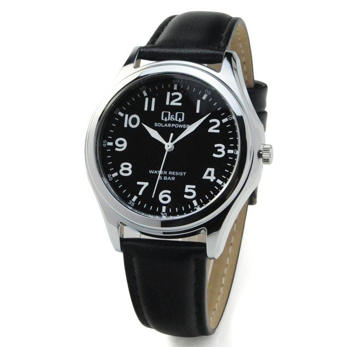 国内正規品 ソーラーウォッチ 42ミリサイズ アナログ時計 メンズサイズ 腕時計 シンプル 5気圧防水 [ネコポス配送] シチズン Q&Q E06A-select  ソーラー充電 | Q&Q | 05