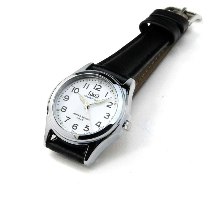 レディース 少し大きめサイズ 36ｍｍ 見やすい ソーラー 腕時計   アナログ時計 シチズン Q&Q   5気圧防水 軽い 女性用 [ ネコポス 配送 ]  E07A-select | Q&Q | 02