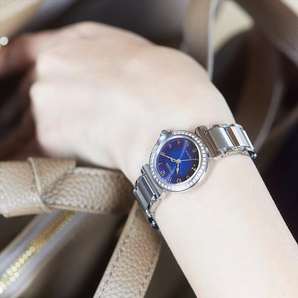 CITIZEN L シチズン エル エコドライブ 腕時計 レディース ネイビー