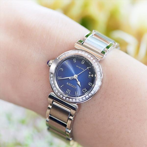 CITIZEN L シチズン エル エコドライブ 腕時計 レディース ネイビー