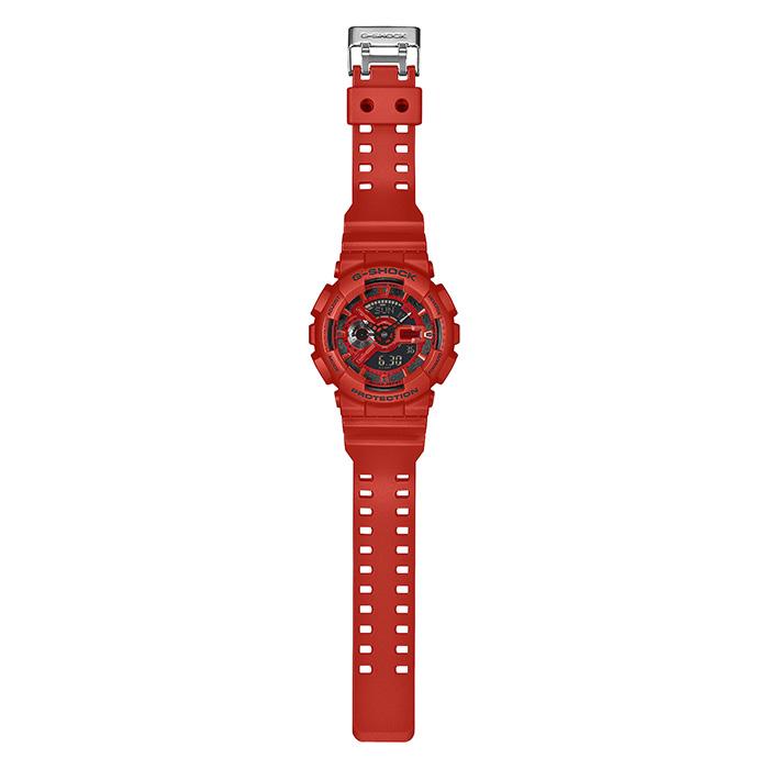 G-SHOCK ペアウォッチ 紅RED 金 希少 稼働品 G-SHOCK BASIC Gショック ジーショック ICONIC RED GA-110RRB-4AJF