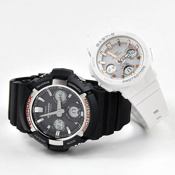 ペアウォッチ gショック ペア  g-shock 夫婦 40代 50代 ペア腕時計 カシオ ブランド  レディース  電波 ソーラー  GAW-100-1AJF × BGA-2500-7AJF (49,0)の画像