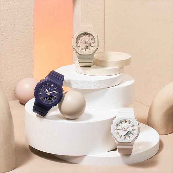 G-SHOCK BASIC レディース women ミッドサイズ 腕時計 メタリック