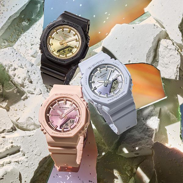 G-SHOCK Gショック CASIO カシオ Sunset Glow GMA-P2100SG-4AJF 16,5 2024年4月 女性におすすめ ミッドサイズ 八角形フォルム カーボンコアガード 薄型｜blessyou｜02